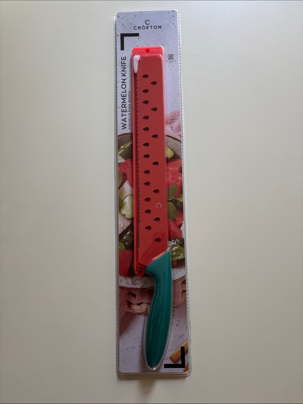Crofton Red Watermelon Knife with Teal Handle